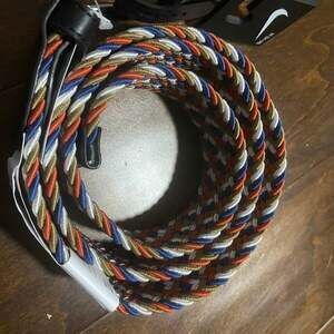 Nike G-Flex Woven Golf Belt Brown/White/Blue Size S (30-32)